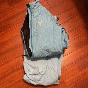 Spyder Sky Blue Winter Jacket and Pants